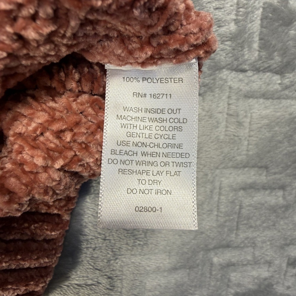 Liz Claiborne Knit Coral Mock Neck Long Sleeve Pullover Sweater Size L‎ - Picture 4 of 4
